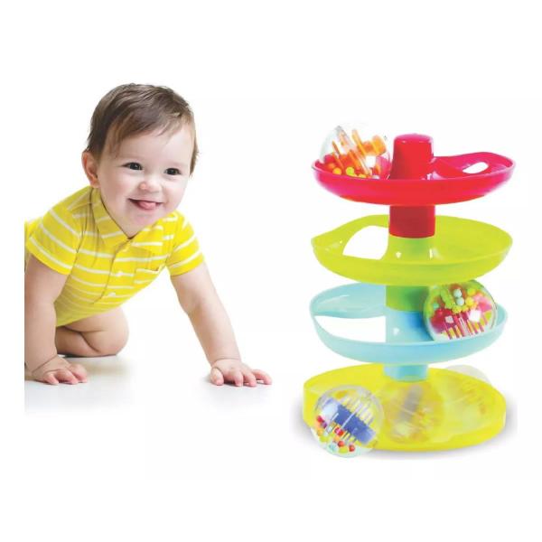 Imagem de Brinquedo Torre De Bolinha Bebê Coordenação Motora - Maptoy