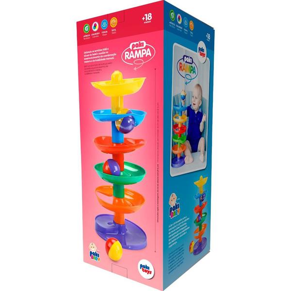 Imagem de Brinquedo Torre De Bolinha Bebê Coordenação Motora - Paki Toys