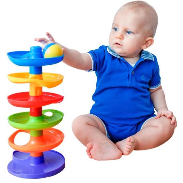 Imagem de Brinquedo Torre De Bolinha Bebê Coordenação Motora - Paki Toys