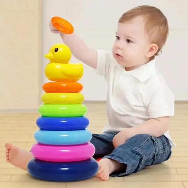 Imagem de Brinquedo Torre Empilhável Patinho Educativo - Vencedor