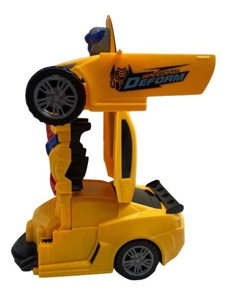 Imagem de Brinquedo Transformers Carro Camaro Amarelo Bumblebee