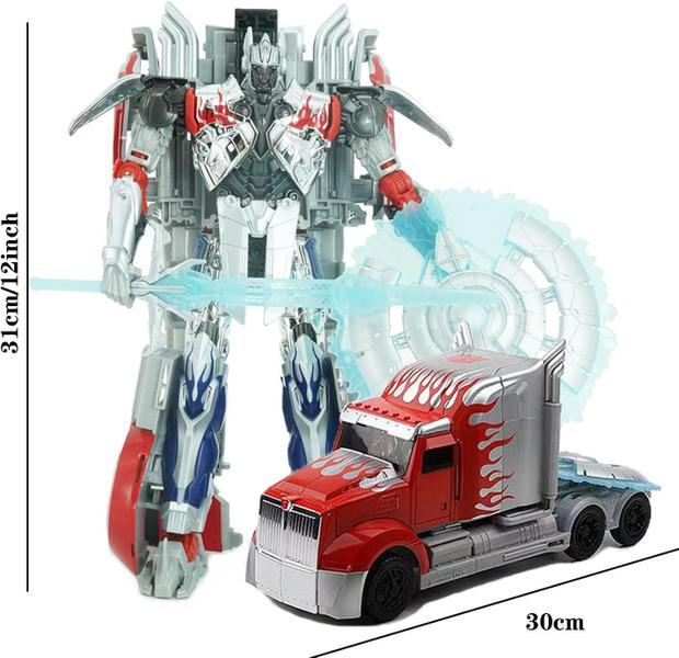 Imagem de Brinquedo Transformers Optimus Prime Robô Vira Caminhão 31Cm