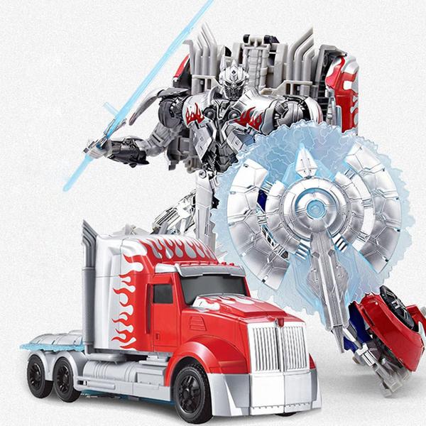 Imagem de Brinquedo Transformers Optimus Prime Robô Vira Caminhão 31Cm