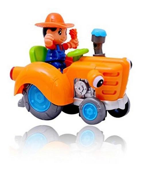 Brinquedo Trator Fazendeiro Bate Volta Som Luz Movimentos. - DM TOYS Imagem de Brinquedo Trator Fazendeiro Bate Volta Som Luz Movimentos.