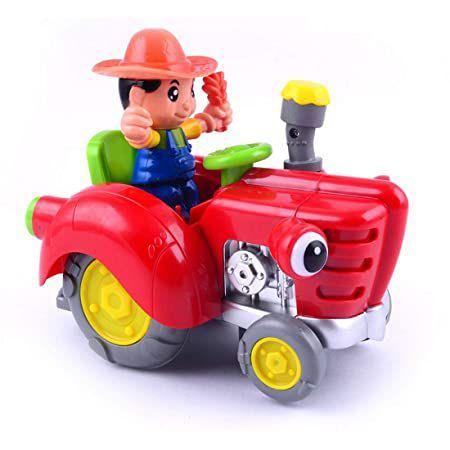 Brinquedo Trator Fazendeiro Bate Volta Som Luz Movimentos. - DM TOYS Imagem de Brinquedo Trator Fazendeiro Bate Volta Som Luz Movimentos.