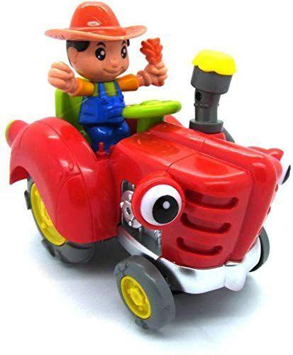 Brinquedo Trator Fazendeiro Bate Volta Som Luz Movimentos. - DM TOYS Imagem de Brinquedo Trator Fazendeiro Bate Volta Som Luz Movimentos.