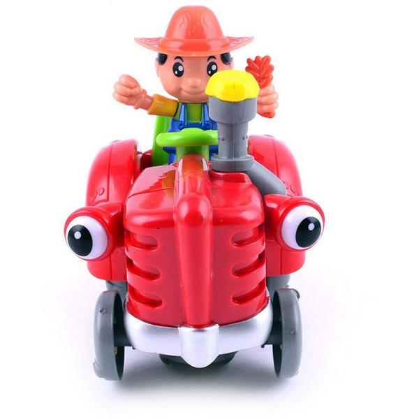 Brinquedo Trator Fazendeiro Bate Volta Som Luz Movimentos. - DM TOYS Imagem de Brinquedo Trator Fazendeiro Bate Volta Som Luz Movimentos.
