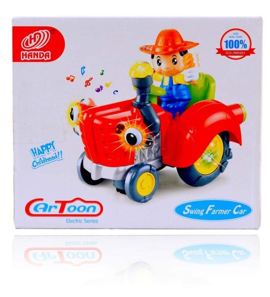 Brinquedo Trator Fazendeiro Bate Volta Som Luz Movimentos. - DM TOYS Imagem de Brinquedo Trator Fazendeiro Bate Volta Som Luz Movimentos.