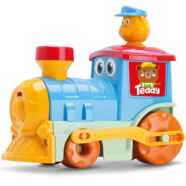 Imagem de Brinquedo Trem Teddy's Train Trenzinho Infantil Colorido Para Crianças - Samba Toys