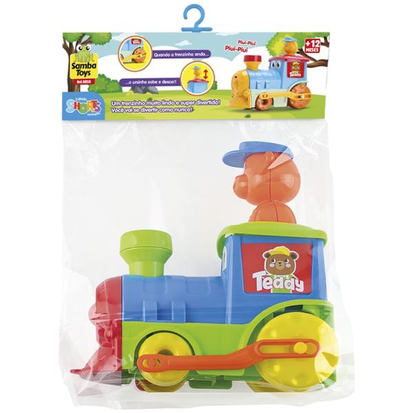 Imagem de Brinquedo Trem Teddy's Train Trenzinho Infantil Colorido Para Crianças - Samba Toys