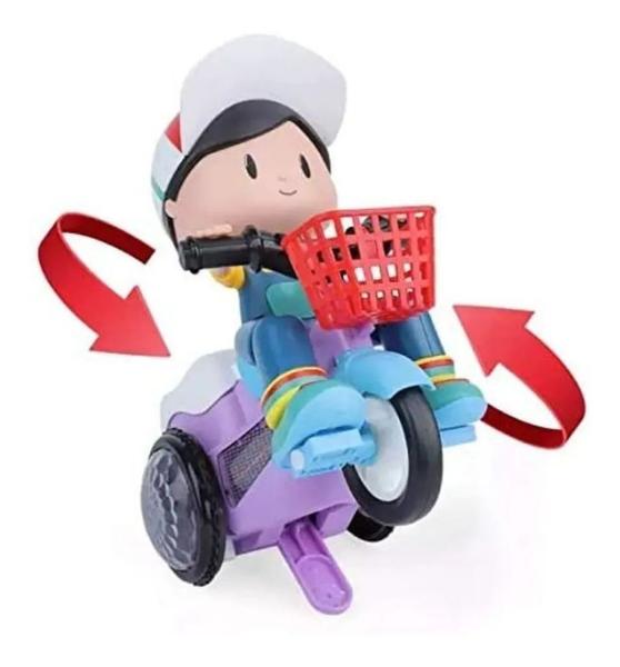 Imagem de Brinquedo Triciclo Bate E Volta Empina Gira 360 Com Sons Luz(Menino)