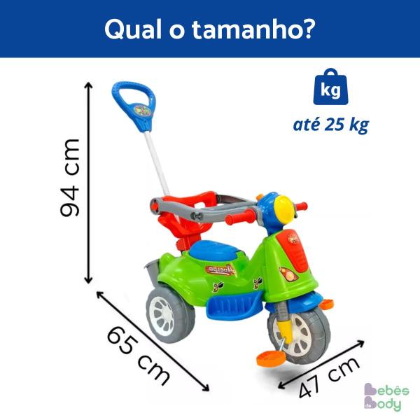 Imagem de Brinquedo Tricicolo Avespa Empurrar Pedal Menino Menina Presente Motoca 1 2 anos