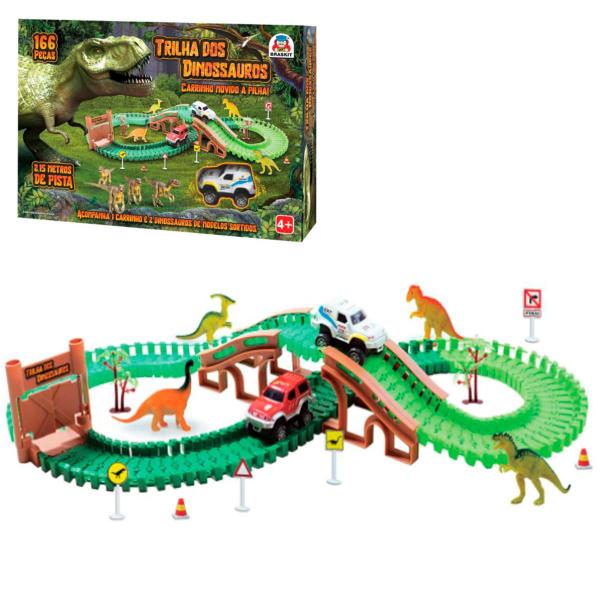 Imagem de Brinquedo Trilha dos Dinossauros + de 2m Pista  - Braskit