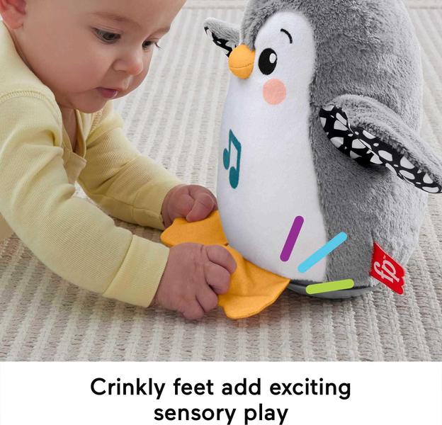 Imagem de Brinquedo Tummy Time Fisher-Price Flap & Wobble Penguin com música