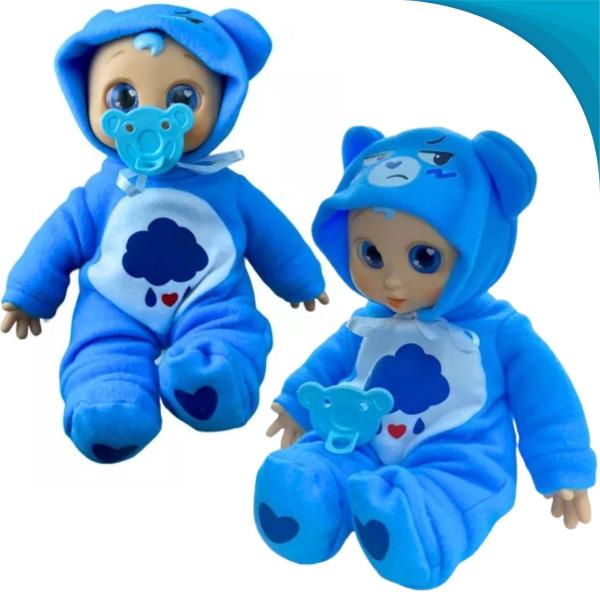 Imagem de Brinquedo Ursinho Carinhoso Azul Para Sua Filha Presente Dia Das Crianças