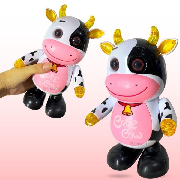 Imagem de Brinquedo Vaca Musical Infantil Movimenta Dança Com Som Luz