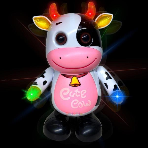 Imagem de Brinquedo Vaca Musical Infantil Movimenta Dança Com Som Luz