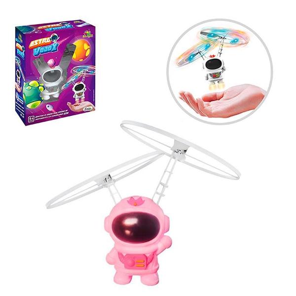 Imagem de Brinquedo Voador Robô Astro Vooox Voa de Verdade - Rosa