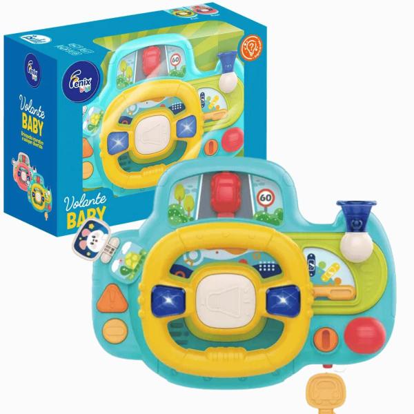 Imagem de Brinquedo Volante Infantil Interativo Com Luz e Som Fenix