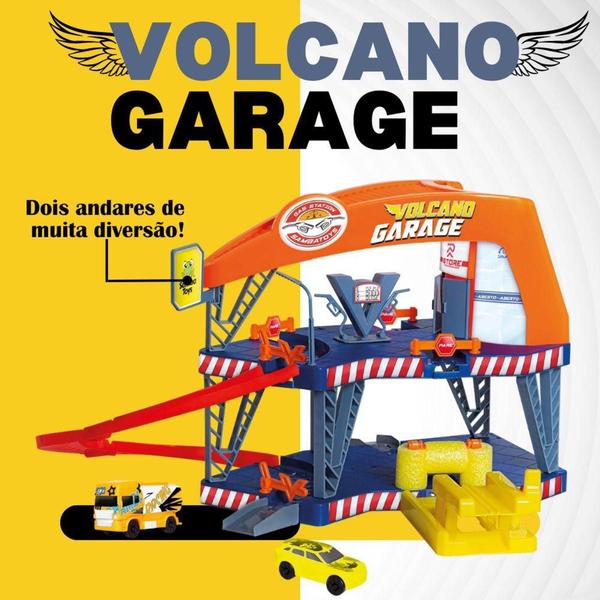 Imagem de Brinquedo Volcano Garage Mega Rampa Lava Rapido Lançamento - Samba Toys