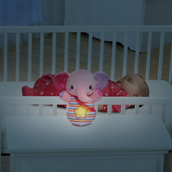 Imagem de Brinquedo VTech Baby Glowing Lullabies Elephant com luzes, rosa