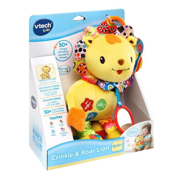 Imagem de Brinquedo VTech Crinkle and Roar Lion Yellow para bebês de 0 a 3 anos