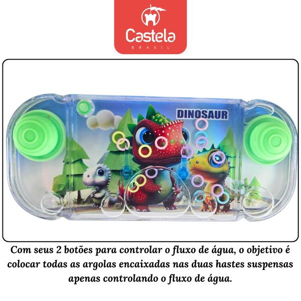 Brinquedo Watergame Jogo de Argola na Água Dinossauros Castela - CASTELA BRASIL Imagem de Brinquedo Watergame Jogo de Argola na Água Dinossauros Castela
