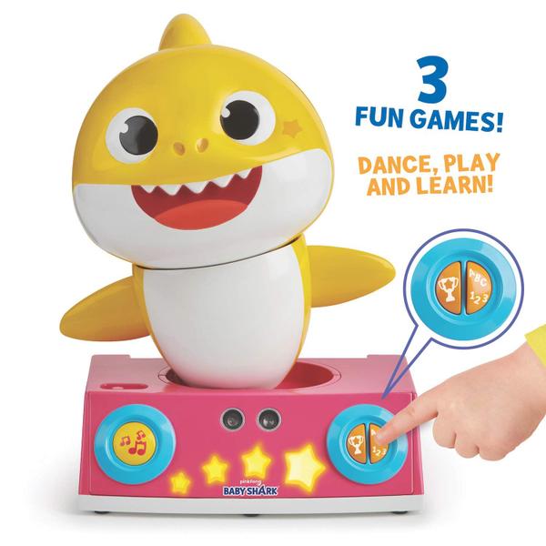 Imagem de Brinquedo WowWee Pinkfong Baby Shark DJ dançando com 3 jogos