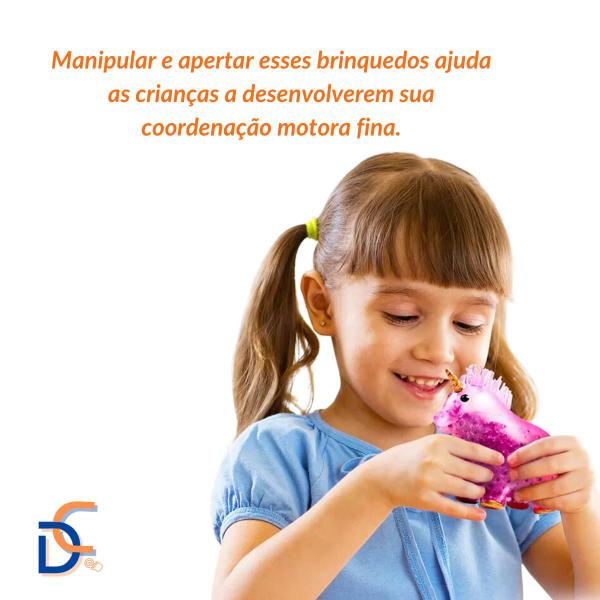 Imagem de Brinquedos Anti Estress Unicórnio Apertar Bolinha Gel Smash Ball Infantil