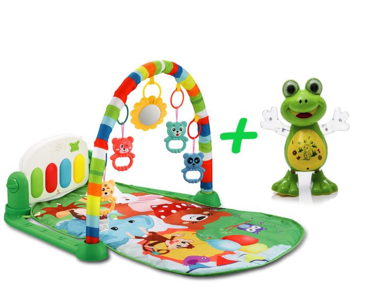 Brinquedos Auxiliam Coordenação Do Bebe Tapetinho E Sapo - DM Toys e Color Baby Imagem de Brinquedos Auxiliam Coordenação Do Bebe Tapetinho E Sapo