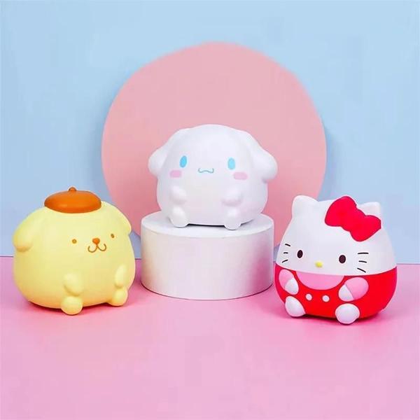 Imagem de Brinquedos de Alívio do Estresse Sanrio - 20 Peças Cinnamoroll e Kuromi - Ponta Lenta