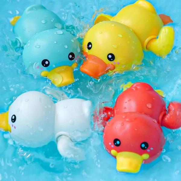 Imagem de Brinquedos de Banho para Crianças - Relógio, Bonecas e Animais Divertidos para a Hora do Banho