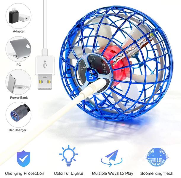 Imagem de Brinquedos de bola voadora, Mini Drone Flying Ball, 360  Rotating Buil