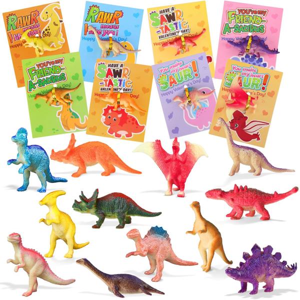 Imagem de Brinquedos de dinossauro Gigilli Easter Basket Stuffers, pacote com 24 unidades para crianças