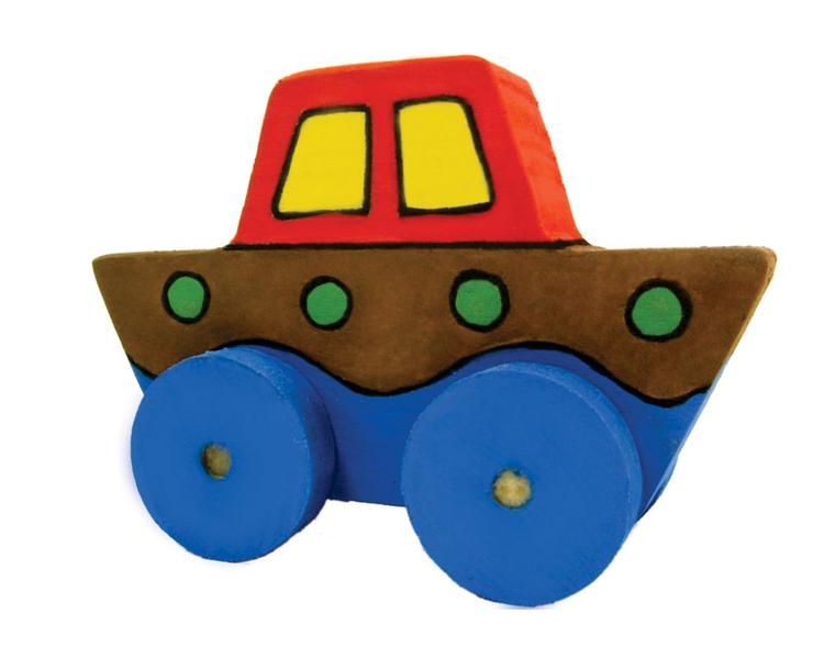 Imagem de Brinquedos de Madeira Educativos - Kit Transporte Barco