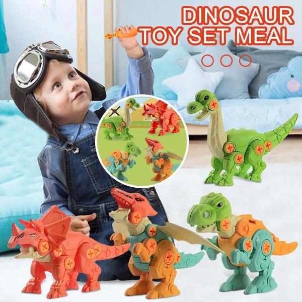 Brinquedos Dinossauros Coloridos Com Parafusos Monta e Desmonta. - Toy King Imagem de Brinquedos Dinossauros Coloridos Com Parafusos Monta e Desmonta.