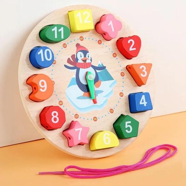 Imagem de Brinquedos Educativos de Madeira Montessori para Crianças de 1 a 3 Anos