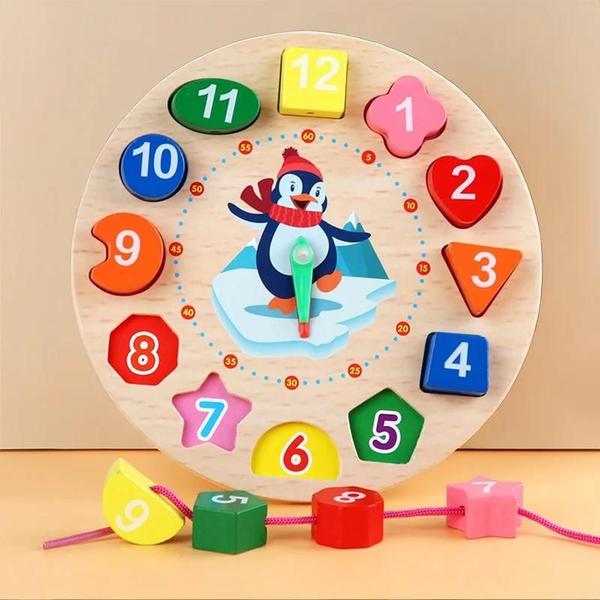 Brinquedos Educativos de Madeira Montessori para Crianças de 1 a 3 Anos Imagem de Brinquedos Educativos de Madeira Montessori para Crianças de 1 a 3 Anos