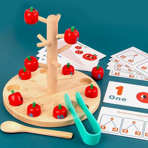 Imagem de Brinquedos educativos de madeira Wokex para crianças, exercícios práticos