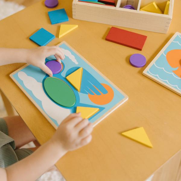 Imagem de Brinquedos educativos Melissa & Doug Beginner Pattern Blocks