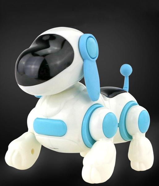 Imagem de Brinquedos Eletrônicos Som Luz Andando Robô Cão Robô Brinquedos Educativos Brinquedos Educacionais para Crianças Musical Animal de Estimação Animais eletrônicos