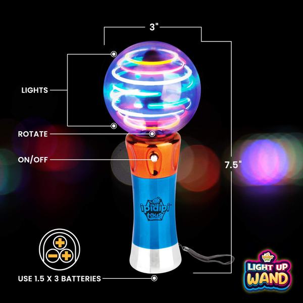 Imagem de Brinquedos giratórios Light Up Wand IPIDIPI para crianças com luzes LED