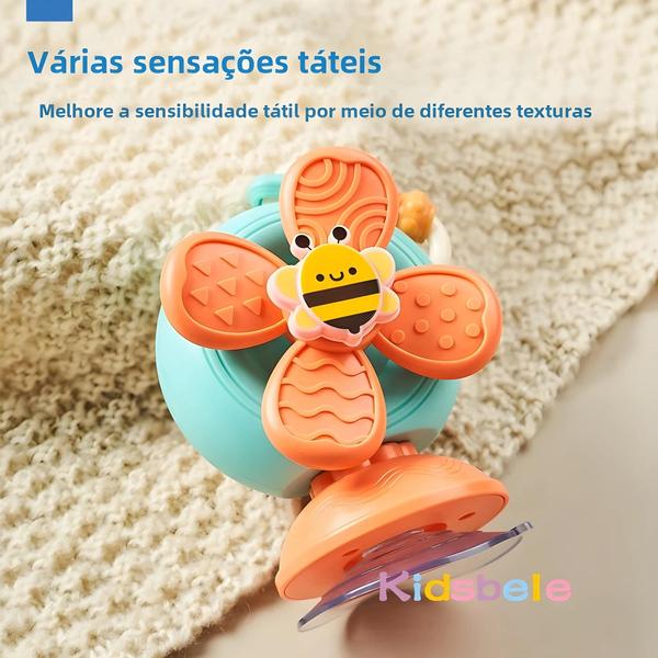 Brinquedos Giratórios Sensoriais Montessori - Ventosas para Bebês - Brinquedo de Viagem para Desenvolvimento de Motricidade Fina Imagem de Brinquedos Giratórios Sensoriais Montessori - Ventosas para Bebês - Brinquedo de Viagem para Desenvolvimento de Motricidade Fina