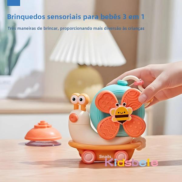 Brinquedos Giratórios Sensoriais Montessori - Ventosas para Bebês - Brinquedo de Viagem para Desenvolvimento de Motricidade Fina Imagem de Brinquedos Giratórios Sensoriais Montessori - Ventosas para Bebês - Brinquedo de Viagem para Desenvolvimento de Motricidade Fina