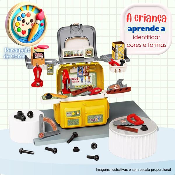 Imagem de Brinquedos Kids Maleta Kit Ferramentas Infantil Interativa