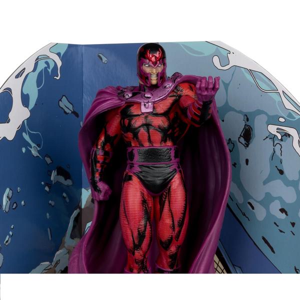 Imagem de Brinquedos McFarlane colecionáveis Marvel Magneto em escala 1:10 com cena