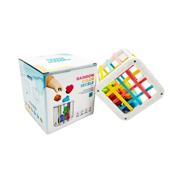 Brinquedos Montessori Coloridos para Bebês (0-12 Meses) - Blocos de Classificação Educacionais Imagem de Brinquedos Montessori Coloridos para Bebês (0-12 Meses) - Blocos de Classificação Educacionais