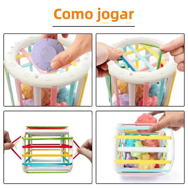 Brinquedos Montessori Coloridos para Bebês (0-12 Meses) - Blocos de Classificação Educacionais Imagem de Brinquedos Montessori Coloridos para Bebês (0-12 Meses) - Blocos de Classificação Educacionais