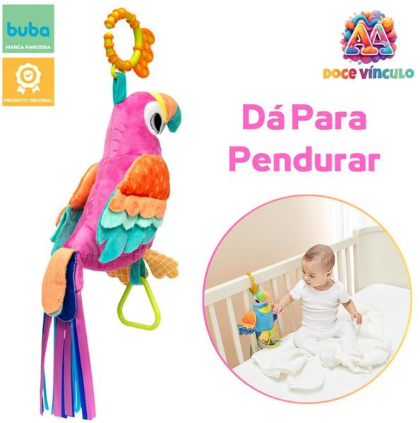 Imagem de Brinquedos Para Bebê de Atividades Pelúcia Móbile Papagaia Laila Buba