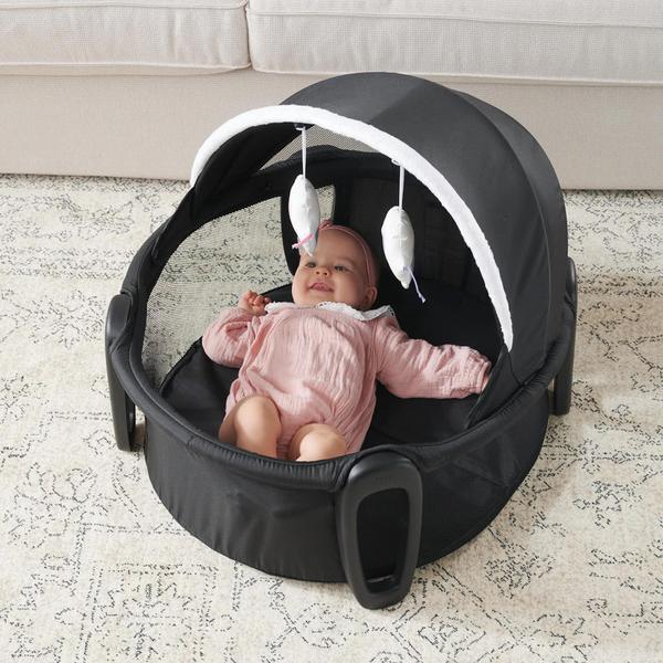 Imagem de Brinquedos portáteis Bassinet Pamo Babe com dossel ajustável